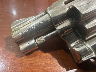 SMITH & WESSON 36 no dash nickel finish superb .38 SPL - Image 2 of 19