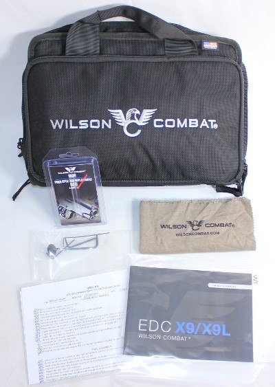WILSON COMBAT LNIB WILSON COMBAT SFX9 2011 1911 9MM 3.25" BBL W/ 2-MAGS BAG PAPERS 9MM LUGER (9x19 PARA) - Image 8 of 10