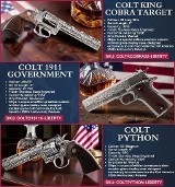 COLT 250th Anniversary Commemorative 3 Gun Set #18 of 250 .45 ACP - Image 1 of 4