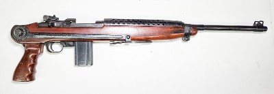 UNIVERSAL FIREARMS MODEL M1 CHAMBERED IN .30 CAL HAS A RARE UNDER-FOLDING STOCK .30 CARBINE - Image 2 of 4