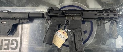 RADICAL FIREARMS Radical Firearm, RF-16, Semi Auto, AR Pistol, 5.56/223, 8", Black,Shockwave Pistol Blade Brace, UTG Hand Stop 5.56 NATO / .223 - Image 1 of 1