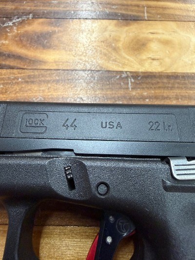 GLOCK 44 W/ THREADED BARREL AND UPGRADED TRIGGER .22 LR - Image 8 of 12