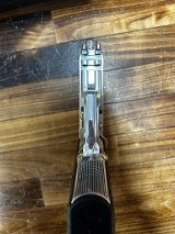 BERETTA 80x ENGRAVED high polished nickel & 24k Gold .380 ACP - Image 10 of 11