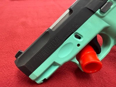 TAURUS G2C TURQUOISE BLUE BLACK 9MM COMPACT 9MM LUGER (9x19 PARA) - Image 3 of 7