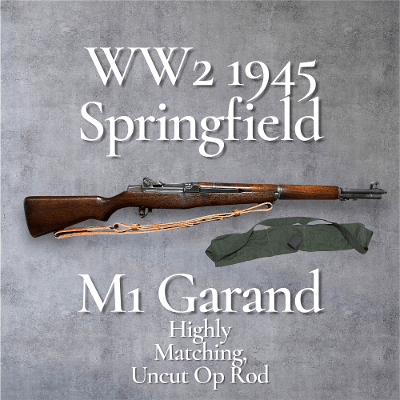 SPRINGFIELD ARMORY M1 Garand WW2 1945 US Rifle .30-06 SPRG - Image 1 of 17