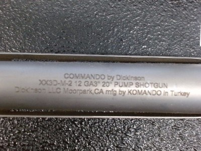 DICKINSON ARMS XX3D-M-2 12 GA - Image 2 of 12