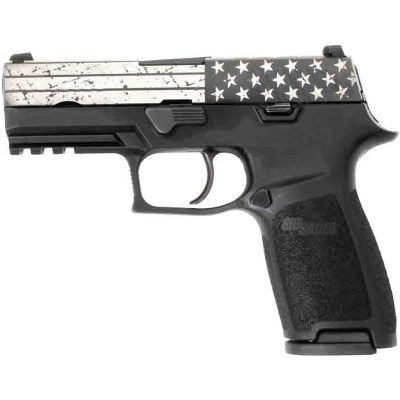 SIG SAUER P320 THIN BLUE LINE AMERICAN FLAG 9MM LUGER (9X19 PARA) - Image 1 of 3