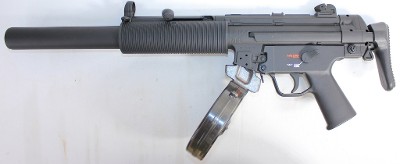 HECKLER & KOCH HECKLER & KOCH HK MP5 22 LR 16" BBL W/ FAUX SUPPRESSOR & DRUM MAG W/ TELESCOPIC STOCK .22 LR - Image 1 of 8