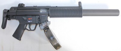 HECKLER & KOCH HECKLER & KOCH HK MP5 22 LR 16" BBL W/ FAUX SUPPRESSOR & DRUM MAG W/ TELESCOPIC STOCK .22 LR - Image 2 of 8