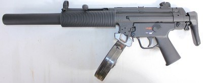 HECKLER & KOCH HECKLER & KOCH HK MP5 22 LR 16" BBL W/ FAUX SUPPRESSOR & DRUM MAG W/ TELESCOPIC STOCK .22 LR - Image 1 of 8