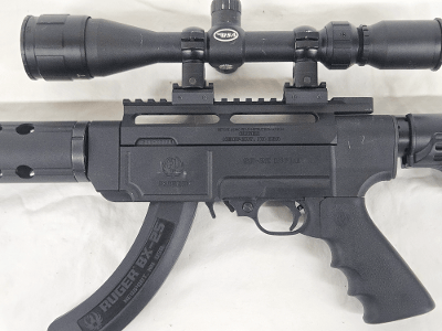 RUGER SR22 10/22 w/Magazine, BSA Scope .22 LR - Image 6 of 12