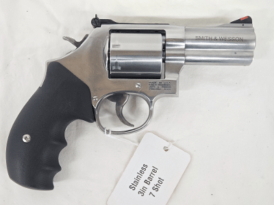 SMITH & WESSON 686-6 Stainless w/G10 Grips .357 MAG - Image 1 of 11