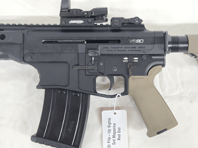 ROCK ISLAND ARMORY VR80 FDE w/6 Position Stock, Magazine, Red Dog, Flip-Up Sights 12 GA - Image 8 of 14