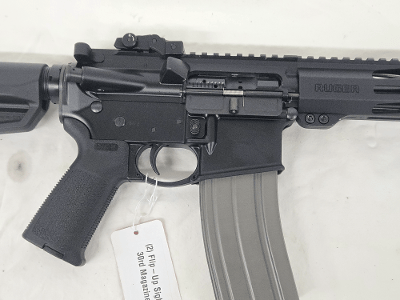 RUGER AR-556 w/Flip-Up Sights, Magpul Furniture, Magazine 5.56X45MM NATO - Image 12 of 13