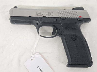 RUGER SR40 w/Magazine, Stainless .40 S&W - Image 6 of 11
