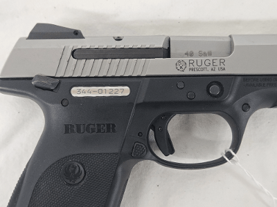 RUGER SR40 w/Magazine, Stainless .40 S&W - Image 3 of 11