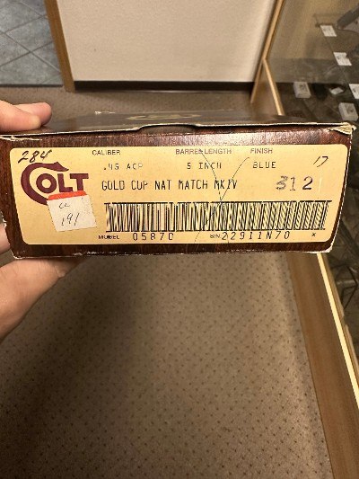 COLT GOLD CUP NATIONAL MATCH .45 ACP - Image 4 of 5