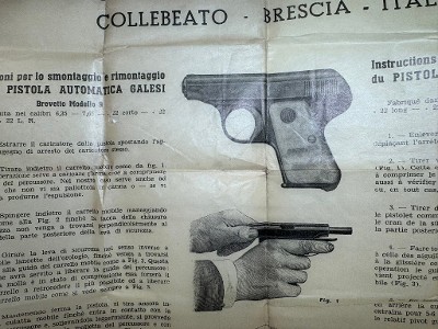 ARMI GALESI Brevetta 6.35MM/.25 ACP - Image 24 of 25