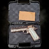 ROCK ISLAND ARMORY 1911, 18K Rose Gold - 45ACP - 5" - Mirror Finish Polishing & All 18K Rose Gold Plated .45 ACP - Image 5 of 5