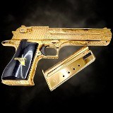 MAGNUM RESEARCH 24K Gold - Desert Eagle Mark XIX 50AE - Deep French Scroll Engraving .50 AE - Image 9 of 10