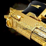 MAGNUM RESEARCH 24K Gold - Desert Eagle Mark XIX 50AE - Deep French Scroll Engraving .50 AE - Image 3 of 10