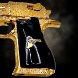 MAGNUM RESEARCH 24K Gold - Desert Eagle Mark XIX 50AE - Deep French Scroll Engraving .50 AE - Image 6 of 10