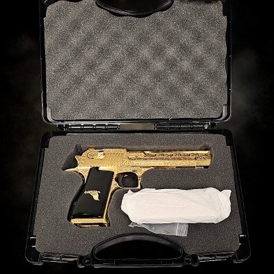 MAGNUM RESEARCH 24K Gold - Desert Eagle Mark XIX 50AE - Deep French Scroll Engraving .50 AE - Image 10 of 10