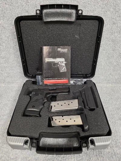 SIG SAUER P938 BRG (BLACK RUBBER GRIPS) 9MM LUGER (9X19 PARA) - Image 1 of 6