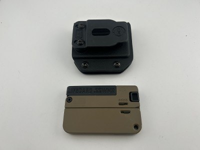 TRAILBLAZER FIREARMS LifeCard .22 WMR Folding Single Shot Pistol – FDE – Includes Kydex Holster .22 WMR - Image 5 of 6