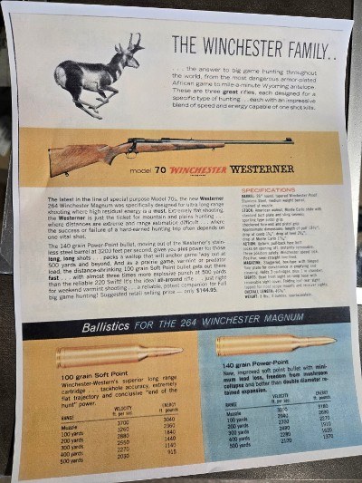 WINCHESTER MODEL 70 .264 WIN MAG - Image 7 of 7