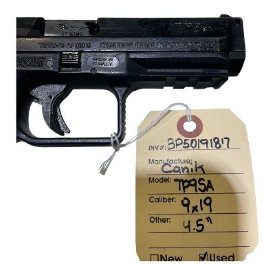 CANIK TP9SA 9MM LUGER (9x19 PARA) - Image 4 of 6