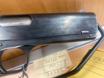 COLT 1903 POCKET HAMMER .38 ACP - Image 3 of 7
