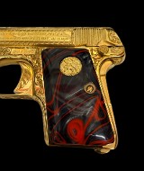 COLT Custom Engraved Gold Plated 1908 Vest Pocket Pistol .25 ACP - Image 6 of 16