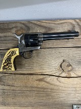 COLT Colt, SA Army, Revolver, .38 SPL, 5.5", Blue, OEM Stag Grips, 2ND Generation, With Letter of Authenticity .38 SPL - Image 1 of 2