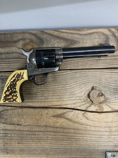 COLT Colt, SA Army, Revolver, .38 SPL, 5.5", Blue, OEM Stag Grips, 2ND Generation, With Letter of Authenticity .38 SPL - Image 1 of 2