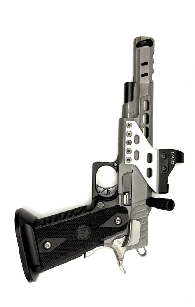 STI INTERNATIONAL STI International, 2011 DVC Open, Semi-Automatic Handgun, Gray, W/ Optic C-More, 4.5in Barrel, No mags, No Case, No Lock 9MM LUGER ( - Image 1 of 6