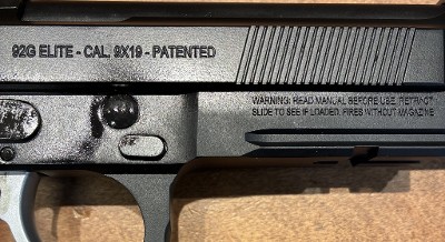 BERETTA 92G ELITE COMBAT 9MM LUGER (9x19 PARA) - Image 9 of 9