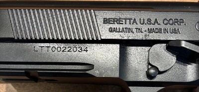 BERETTA 92G ELITE COMBAT 9MM LUGER (9x19 PARA) - Image 8 of 9
