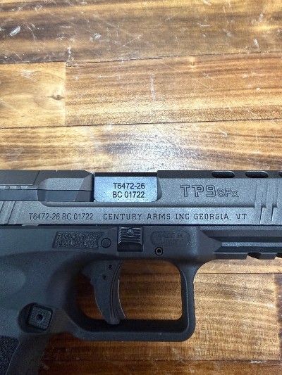 CANIK TP9SFx 9MM LUGER (9X19 PARA) - Image 8 of 10