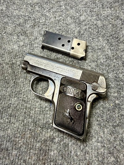 COLT M1908 Hammerless 25 .25 ACP - Image 1 of 2