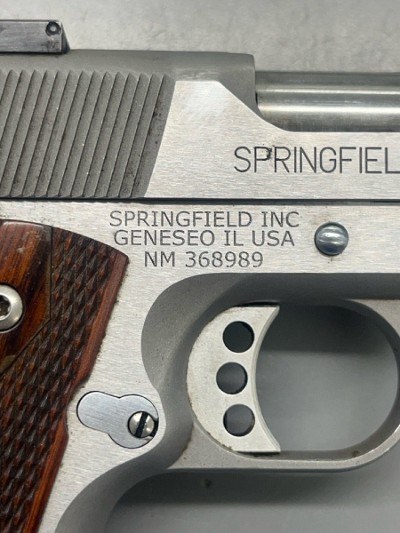 SPRINGFIELD ARMORY 1911-A1 LOADED TARGET 9MM LUGER (9x19 PARA) - Image 3 of 4