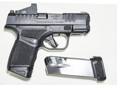 SPRINGFIELD ARMORY HELLCAT CHAMBERED IN 9MM HAS A "SPIKE" RED DOT 9MM LUGER (9x19 PARA) - Image 1 of 3