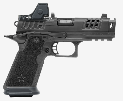 STACCATO HD P4X, DLC COMP BARREL, TRIJICON TRITIUM NIGHT SIGHTS, X-SERRATIONS, TRIJICON RMR HD INSTALLED , 4 GLOCK MAGS, PREMIUM PACKAGE 9MM LUGER (9x - Image 1 of 1