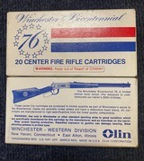 WINCHERSTER 94BICENTENNIAL '7630-30 WITH WALL RACK NIB & AMMO - 6 of 7