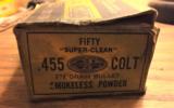 .455 COLT Ammo, Canadian Industries Limited.Dominion, Webley, Smith and Wesson,
- 3 of 8