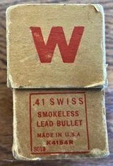 .41 Swiss Winchester Rim Fire Cartridges 10ct box. - 5 of 6