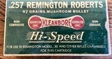 .257 Remington Roberts Kleanbore Mushroom Bullet Full Box .257 Roberts - 1 of 4
