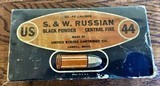 .44 S&W RussianUnited States Cartridge Co. Black Powder Center Fire Full Box. - 1 of 5