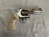 1976 Colt Python 357 Magnum 4" Nickel - 1 of 6