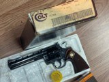 Vintage Colt Python Royal Blue 357 Magnum Like New In Box Wow - 1 of 5